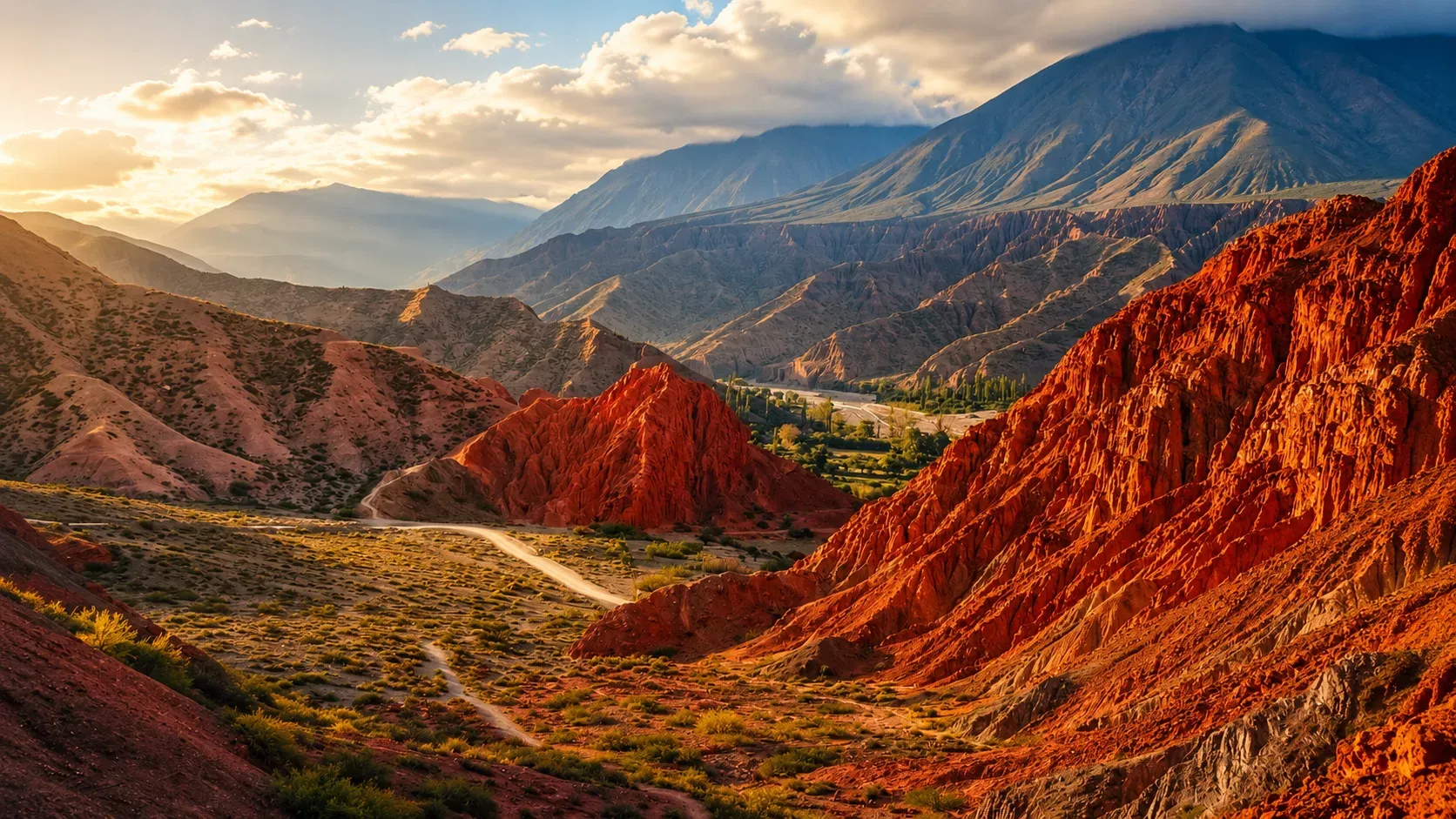 Paseo de los Colorados em Purmamarca