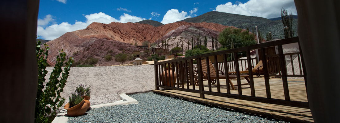 Terraza del Hotel Marquéz de Tojo en Jujuy, Argentina